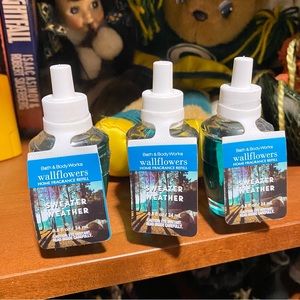 3 Brand New Sweater Weather BBW Wallflower Refills